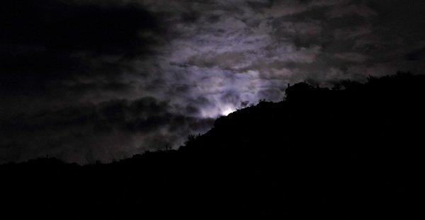 moon in clouds